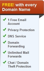 Free Services with every domain name